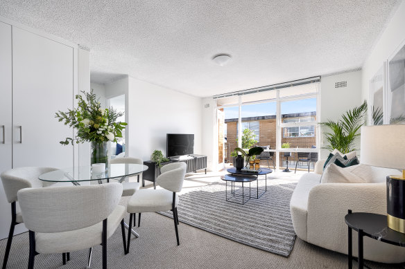 The two-bedroom apartment on Mosman’s Moruben Road is listed with a $920,000 guide.