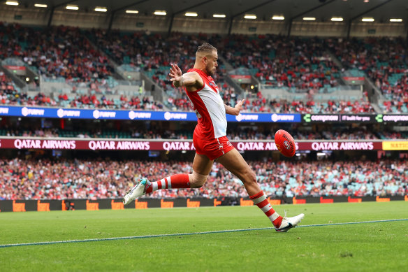 It’s difficult to argue that Lance Franklin in full flight is the AFL’s most compelling sight this century.