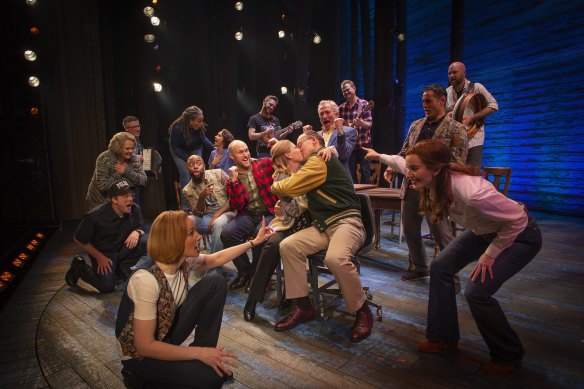Come From Away turns a tragedy into a feel-good musical. 