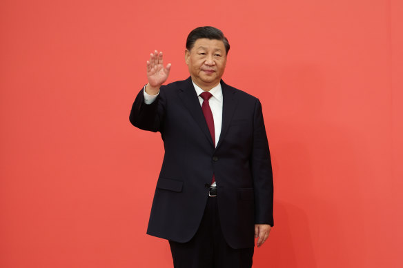 Chinese President Xi Jinping after being elected for a third term as General Secretary of the Chinese Communist Party. 