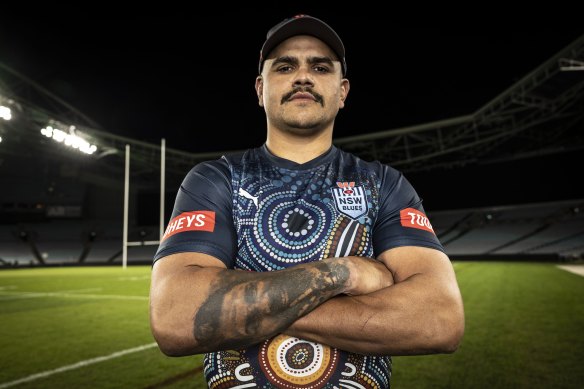 “I’ve got his back”: Latrell Mitchell offered a message of solidarity to Stan Grant.