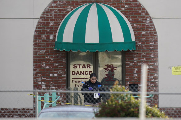 Police investigators were at Star Dance Studio in Monterey Park on Sunday morning, local time.