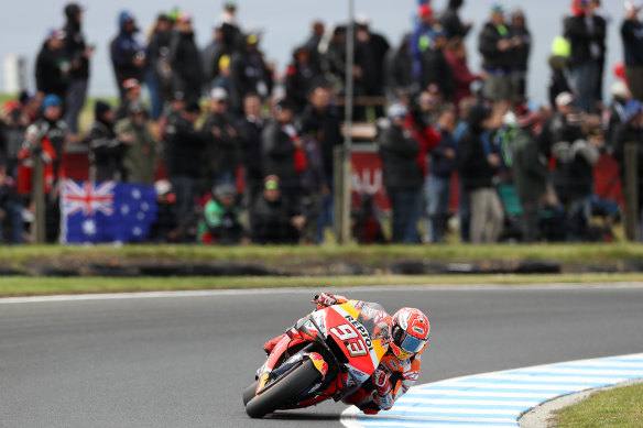 The MotoGP in Phillip Island in 2019. 