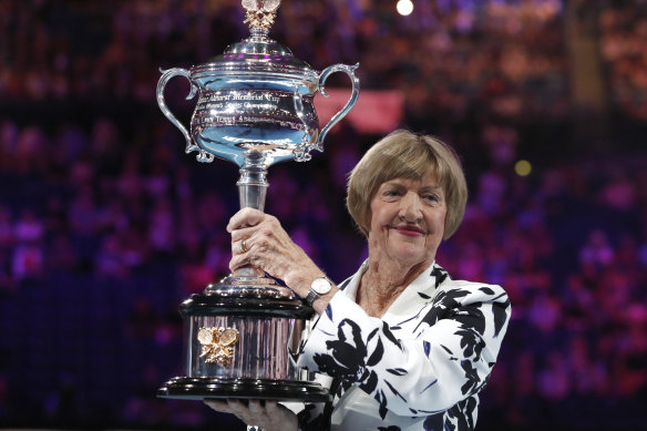 One of the main courts at Melbourne Park is named after Margaret Court, but her conservative views have sometimes been a cause of angst at the Australian Open.