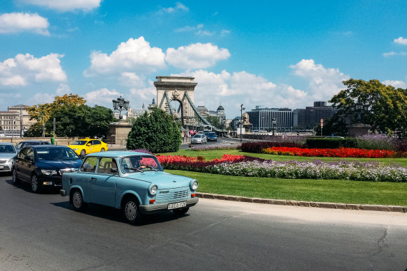 A Trabant in Budapest.