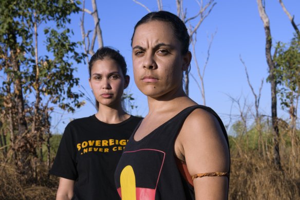 Mililma May, front, and Sharna Alley are the co-founders of UP: Uprising of the People.