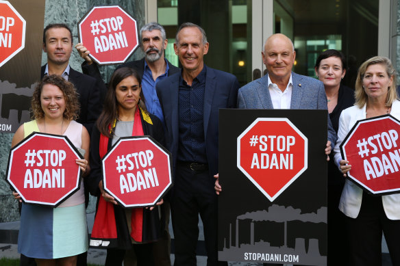 Alongside Bob Brown, Geoff Cousins fought the Adani mine in Queensland.