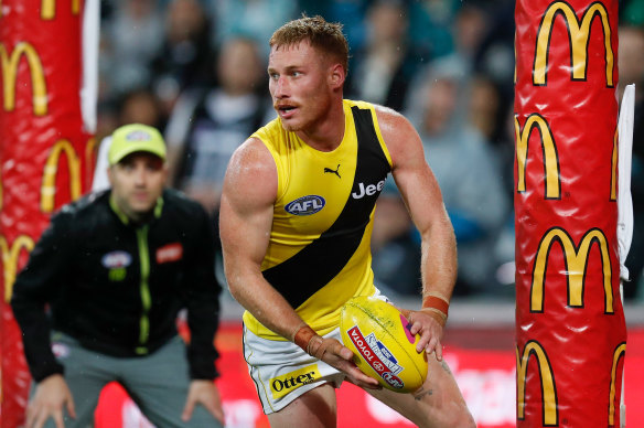 Vlastuin in action during the preliminary final.