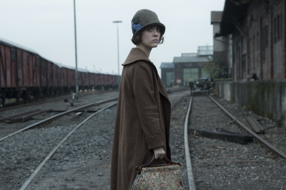 Liv Lisa Fries plays Charlotte Ritter, an industrious product of Berlin’s working-class slums in Babylon Berlin.