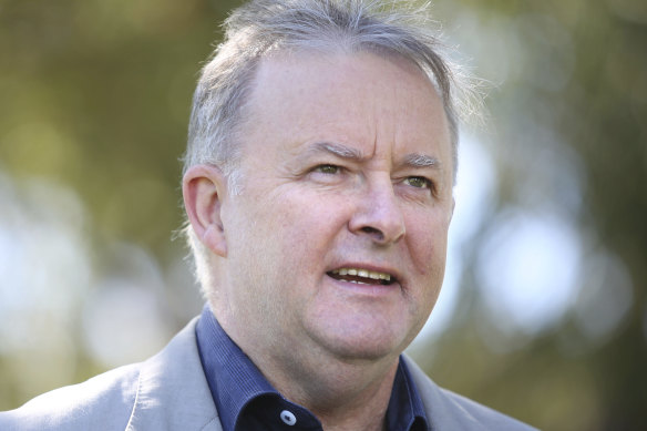 'Enough evidence': Labor leader Anthony Albanese speaks in Marrickville on Sunday. 