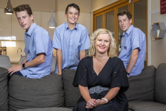 Leah Calnan, CEO of the Real Estate Institute of Victoria and mother of three teenage sons.