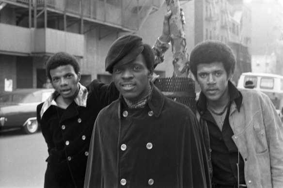 The Delfonics (from left) Wilbert Hart, William Hart and Randy Cain in New York, 1968.