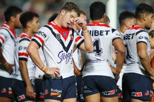It was a night to forget for a youthful Roosters side in Gosford.