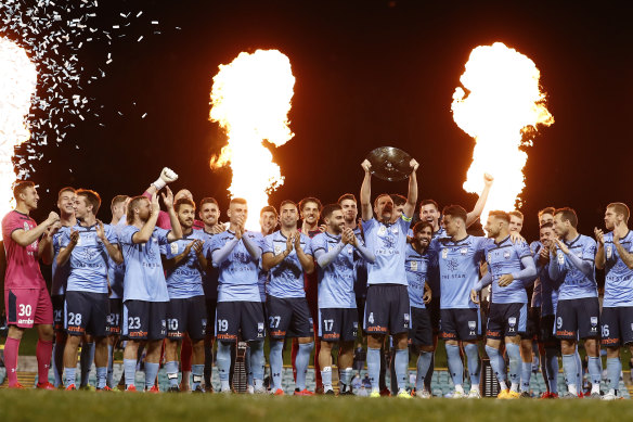 Sydney FC are awarded the Premiers' Plate.