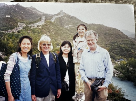 Heather on the Great Wall of China.