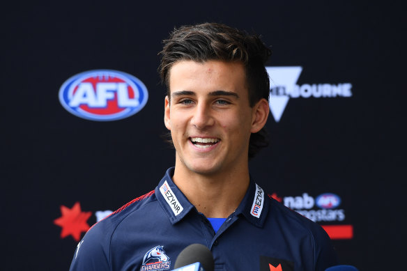 Nick Daicos says he has a soft spot for the Blues.