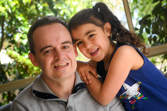 Craig Murphy and his daughter Ellie
 will hit the Calder Highway when the clock strikes 6pm on Friday to visit his parents near Bendigo.