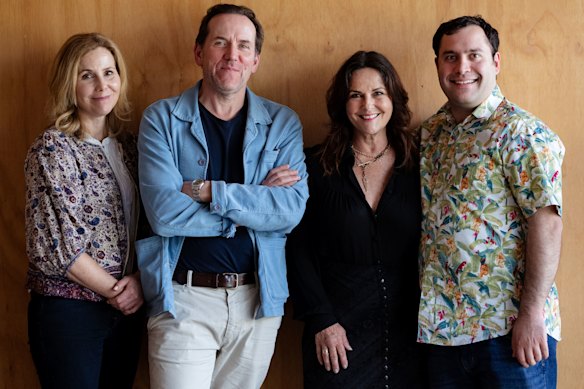Austin is back, with Ingrid (Sally Phillips), Julian (Ben Miller), Mel (Gia Carides) and Austin (Michael Theo).