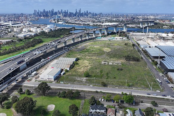 The site of the proposed GreenSquare data centre in Spotswood was once Mobil’s main Melbourne fuel terminal.