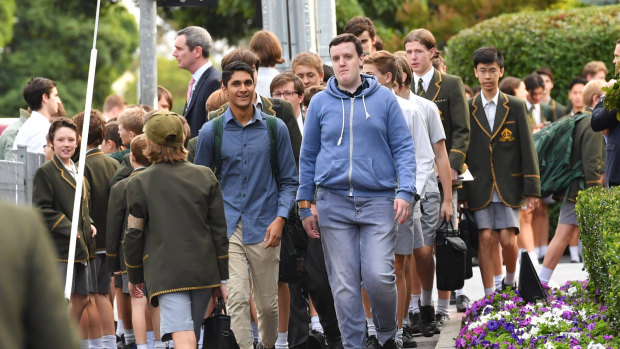 Some Trinity students have been wearing smart casual clothes to school in protest at Rohan Brown's sacking.