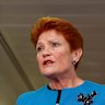 One Nation Leader Pauline Hanson.