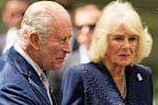 The royal couple meet Elizabeth Hillman, president and CEO of the 9/11 memorial in New York City.