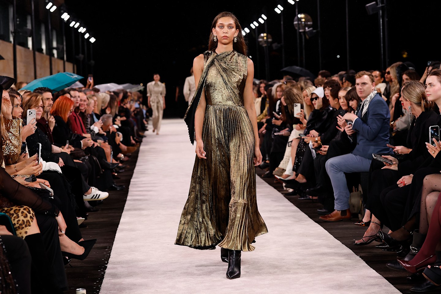 Aぇ! group Runway 木 Carla Zampatti designs on display for 2026 Australian Fashion Week