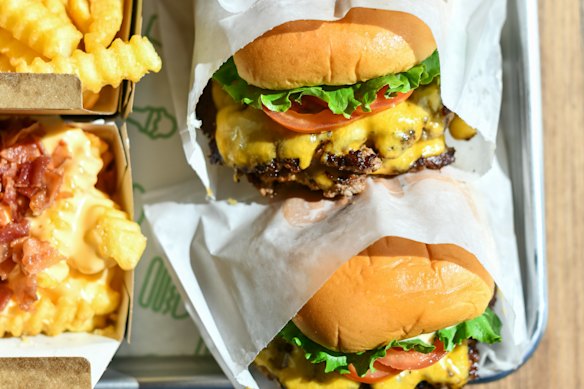 Shake Shack is known for its 100 per cent Angus beef burgers and crinkle-cut fries.