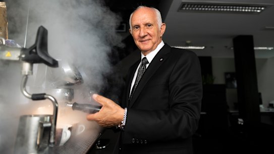 Vittoria coffee founder Les Scirato sees himself as one of the ‘last men standing’ when it comes to Australian-owned coffee.