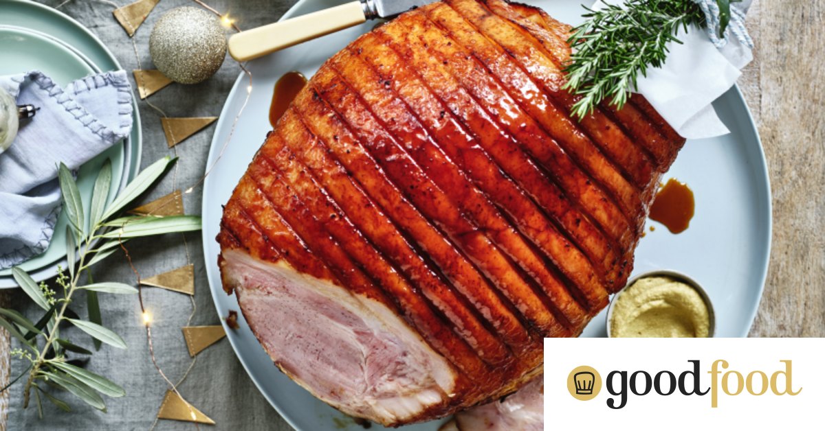 Mustard and sherry vinegar-glazed ham