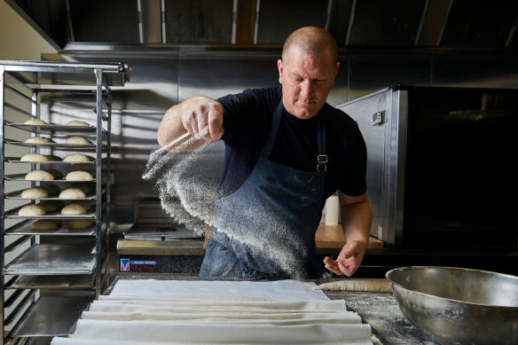 Benjamin Griffiths at Yarra Valley Artisan Baker in Wesburn.