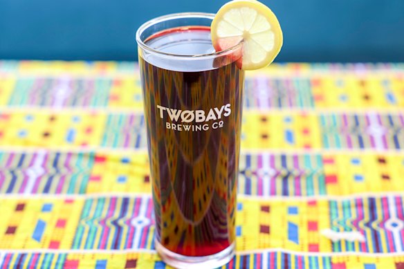 A hibiscus drink also comes in iced slushie form.