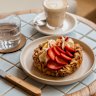 Strawberry danish at Flour in Caringbah South.