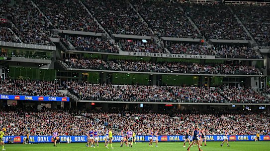 Melbourne fans were on hand to celebrate a win first up in 2022 - and last year’s premiership flag.