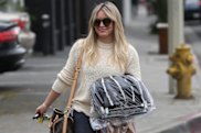 Off to the cleaners ... 'Younger' star Hilary Duff.