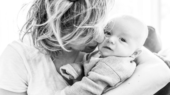 Alexandra Collier and her son, Quinn. 