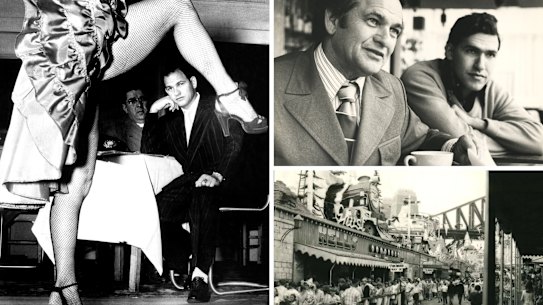 Composites of Abe Saffron, his son Alan Saffron, his wife Doreen Krantz, and Luna Park before the fatal fire in 1979.