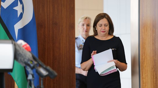 Premier Annastacia Palaszczuk  is pressured to contain integrity concerns within her government.