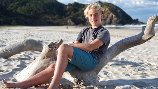 Beau Chaseling as a 12 year old, a few months before he sat HSC physics and chemistry