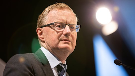 RBA governor Philip Lowe. The gap has widened between what the RBA and policy makers want and what they're getting.