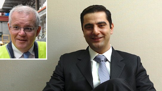 Michael Towke and Scott Morrison, inset.