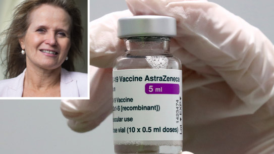 Head of Melbourne’s Peter Doherty Institute, Professor Sharon Lewin, says doctors are now seeing less severe cases of a rare blood-clotting condition linked to the AstraZeneca vaccine.