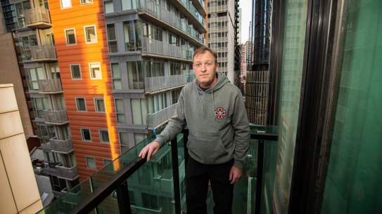 Colin Johnstone is relieved his stay at a serviced apartment will be extended while he searches for long-term housing.