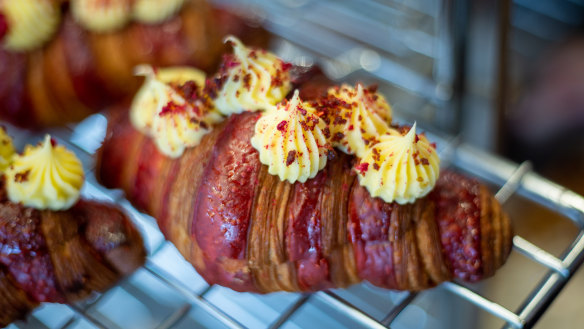 Penny for Pound’s signature twice-baked red velvet croissant.