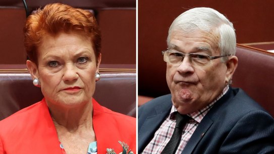 Pauline Hanson and Brian Burston.