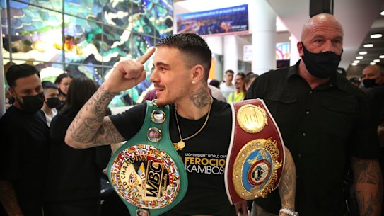 George Kambosos is looking forward to a well-earned rest before his next challenge.