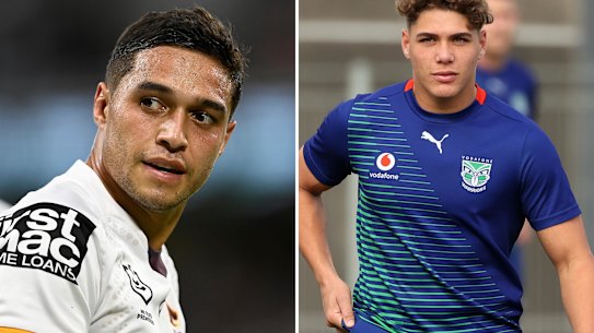 Te Maire Martin and Reece Walsh.