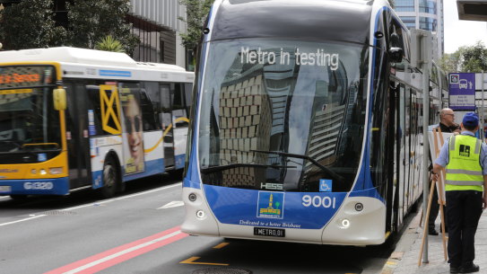 Two options are now being evaluated to  extend the Brisbane Metro to the Brisbane Airport. Using the Airport Link tunnel and extending the CityGlider service now running between the Gabba and Hamilton/Northshore.