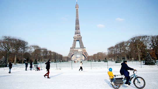 Paris no inverno.