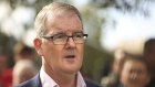Former NSW opposition leader Michael Daley on Sunday announcing his candidacy as NSW Labor leader.
